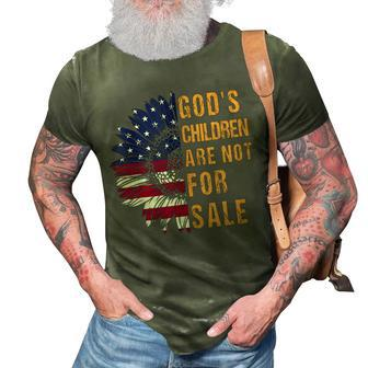 Gods Children Are Not For Sale Funny Political 3D Print Casual Tshirt | Mazezy
