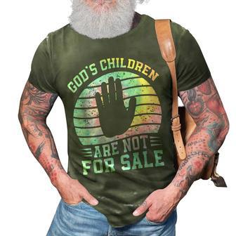 Gods Children Are Not For Sale Retro Tie Dye Retro Gifts 3D Print Casual Tshirt | Mazezy