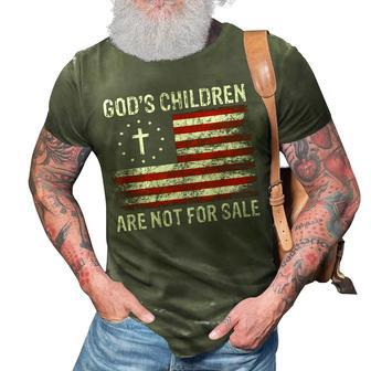 Gods Children Are Not For Sale Us Flag American Christian Christian Gifts 3D Print Casual Tshirt | Mazezy