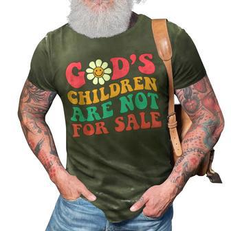 Jesus Christ Gods Children Are Not For Sale Christian Faith Faith Funny Gifts 3D Print Casual Tshirt | Mazezy