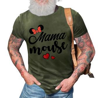 Mama Mouse Mama Mouse Heart Funny Mama Mothers Day Gift For Mens Gift For Women 3D Print Casual Tshirt | Mazezy