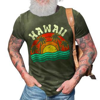 Vintage Hawaii Retro Hawaiian Dad Mom Summer Family Gift For Women 3D Print Casual Tshirt | Mazezy