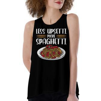 Less Upsetti Spaghetti Women's Loose Tank Top | Mazezy DE