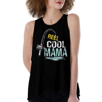 Reel Cool Mama Fishing Fisherman Retro Women's Loose Tank Top | Mazezy