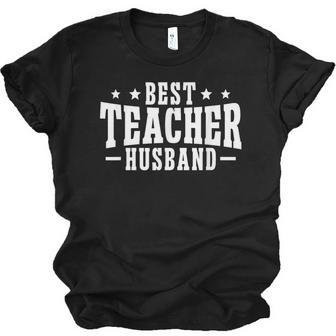 Best Teacher Husband Of A Teacher Teachers Husband Jersey T-Shirt | Mazezy
