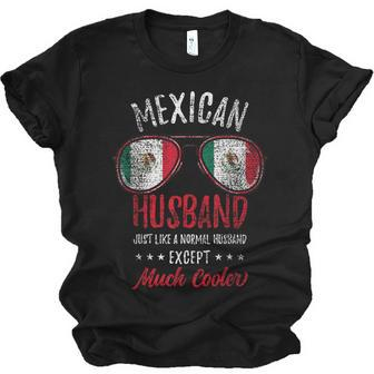 Cool Mexican Husband Sunglasses Mexican Vintage Jersey T-Shirt | Mazezy