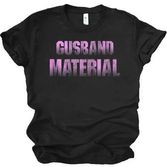Gusband Material Gay Husband Friends Saying Jersey T-Shirt | Mazezy