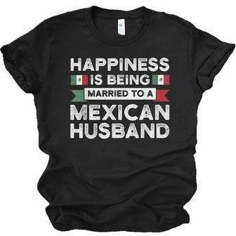 Happiness Is Being Married To A Mexican Husband Mexico Jersey T-Shirt | Mazezy