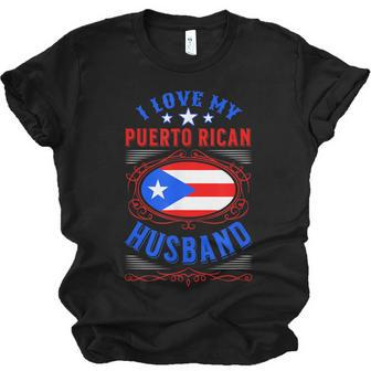 I Love My Puerto Rican Husband Jersey T-Shirt | Mazezy