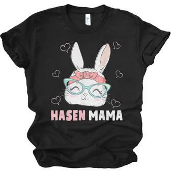 Rabbit Mum Bandana Rabbit Easter Rabbit Mum Jersey T-Shirt | Mazezy