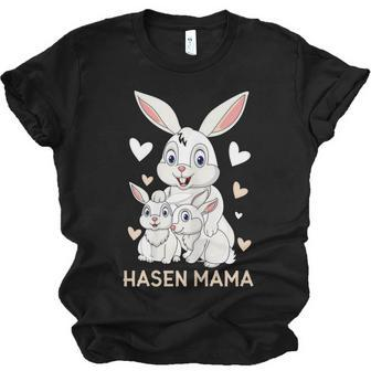 Rabbit Mum Cute Bunny Outfit For Girls Jersey T-Shirt | Mazezy