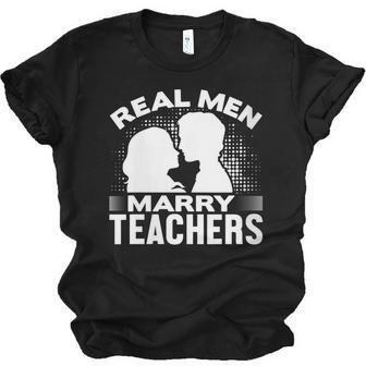Real Marry Teachers Married Teacher Husband Jersey T-Shirt | Mazezy