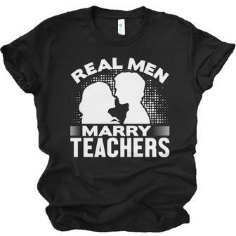 Real Marry Teachers Married Teacher Husband Jersey T-Shirt | Mazezy