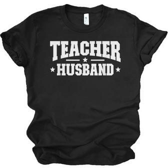 Teacher Husband Of A Teacher Proud Teachers Husband Jersey T-Shirt | Mazezy