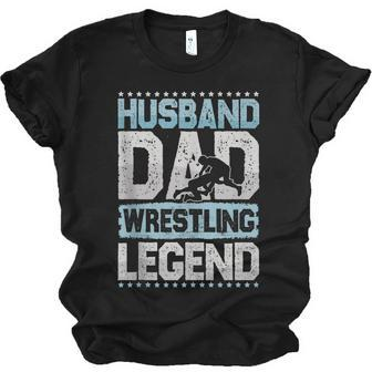 Wrestling Husband Dad Rings Legend Rings Jersey T-Shirt | Mazezy