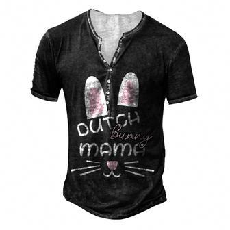 Dutch Rabbit Mum Rabbit Lover For Women Men's Henley T-Shirt | Mazezy