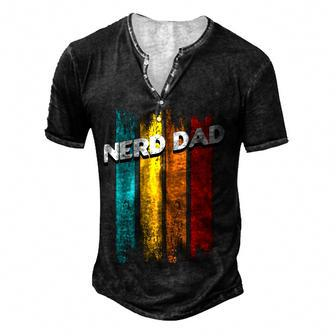 Nerd Dad Conservative Daddy Protective Father For Women Men's Henley T-Shirt | Mazezy