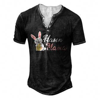 Rabbit Mum Easter Rabbit Mum Rabbit For Women Men's Henley T-Shirt | Mazezy