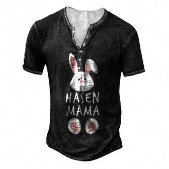 Rabbit Mum Family Partner Look Easter Bunny Easter For Women Men's Henley T-Shirt | Mazezy