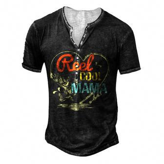 Reel Cool Mama Fishing For For Women Men's Henley T-Shirt | Mazezy DE