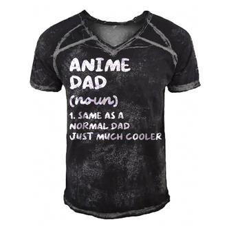 Anime Dad Definition Funny Japanese Gift For Women Men's Short Sleeve V-neck 3D Print Retro Tshirt | Mazezy
