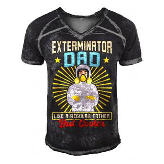 Exterminator Dad Pest Control Funny Gift For Women Men's Short Sleeve V-neck 3D Print Retro Tshirt | Mazezy