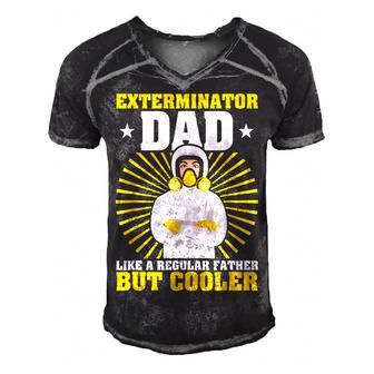 Exterminator Dad Pest Control Gift For Women Men's Short Sleeve V-neck 3D Print Retro Tshirt | Mazezy