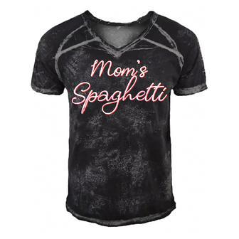 Funny Mothers Day Moms Spaghetti And Meatballs Lover Meme Gift For Women Men's Short Sleeve V-neck 3D Print Retro Tshirt | Mazezy