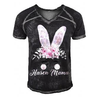 Rabbit Rabbit Mum Rabbit Bunny Lover Gift Gift For Women Men's Short Sleeve V-neck 3D Print Retro Tshirt | Mazezy