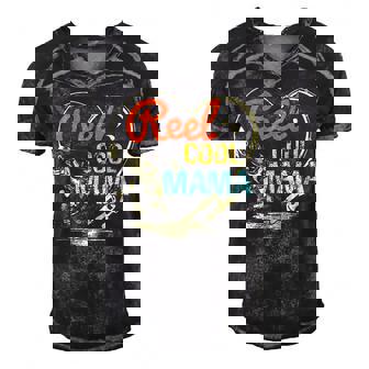 Reel Cool Mama Fishing Mothers Day For Womens Gift For Women Men's Short Sleeve V-neck 3D Print Retro Tshirt | Mazezy