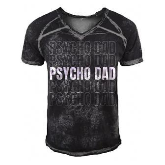Sniper Design For Psycho Dad Sports Shooters Gift For Women Men's Short Sleeve V-neck 3D Print Retro Tshirt | Mazezy