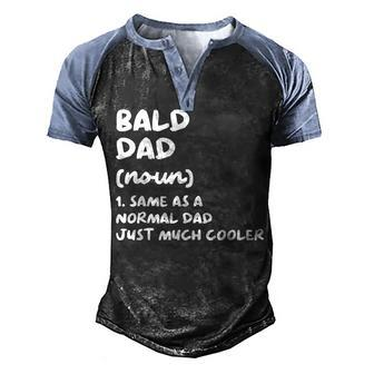 Bald Dad Definition Men's Henley Raglan T-Shirt | Mazezy CA