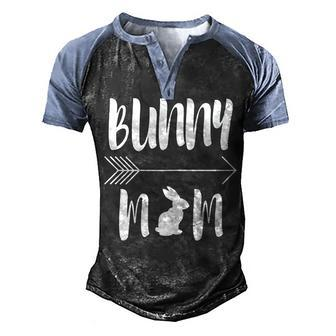 Bunny Mom Rabbit Mum Men's Henley Raglan T-Shirt | Mazezy