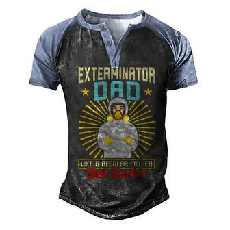 Exterminator Dad Pest Control Men's Henley Raglan T-Shirt | Mazezy