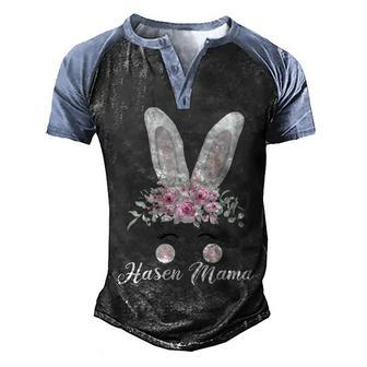 Rabbit Rabbit Mum Rabbit Bunny Lover Men's Henley Raglan T-Shirt | Mazezy