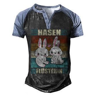 Rabbit Whispering Cute Rabbit Mum Rabbit Men's Henley Raglan T-Shirt | Mazezy