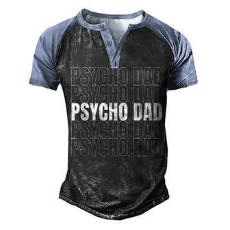 Sniper For Psycho Dad Sports Shooters Men's Henley Raglan T-Shirt | Mazezy
