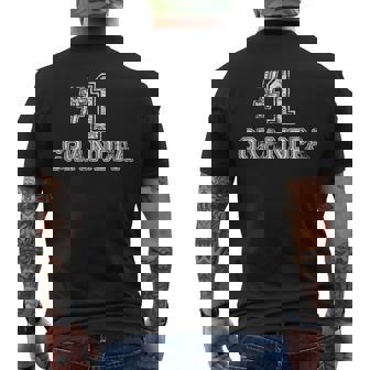 1 Grandpa T - Number One Fathers Day Mens Back Print T-shirt | Mazezy