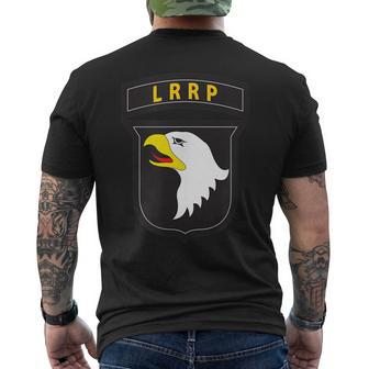 101St Airborne Division Vietnam Veteran Lrrp Tab Men's Back Print T-shirt | Mazezy