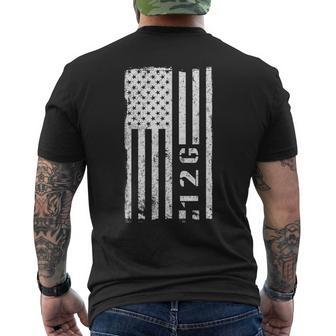 12G Quarrying Specialist Vintage American Flag Men's T-shirt Back Print | Mazezy