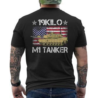 19Kilo M1 Tanker Vintage Army Armor Branch Mos Men's Back Print T-shirt | Mazezy
