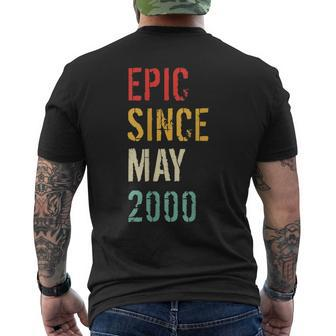 19Th Birthday Epic Since May 2000 Men's Back Print T-shirt | Mazezy