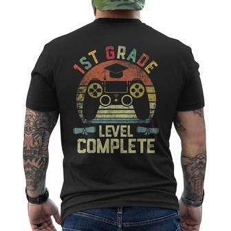 1St Grade Graduation Level Complete Video Game Mens Back Print T-shirt - Seseable