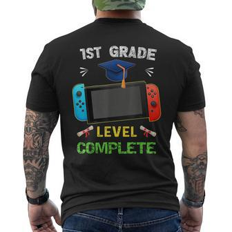1St Grade Level Complete Graduation Gaming Class 2023 Gamer Mens Back Print T-shirt | Mazezy