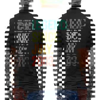 20 Years Old Legend Since July 2003 20Th Birthday Mens Back Print T-shirt | Mazezy
