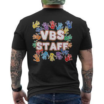 2022 Vacation Bible School Colorful Vbs Staff Mens Back Print T-shirt - Seseable