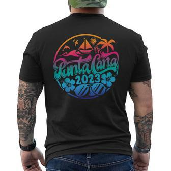 2023 Punta Cana Family Vacation Beach Matching Group Men's T-shirt Back Print - Seseable