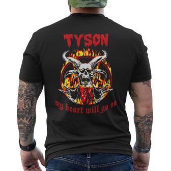 Tyson Name Gift Tyson Name Halloween Gift V2 Mens Back Print T-shirt