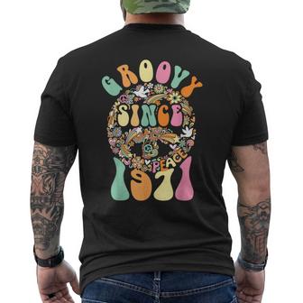 Groovy Since 1971 Peace For Vintage Birthday Party 60S 70S Mens Back Print T-shirt