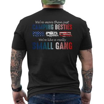Were More Than Just Camping Besties 4Th Of July  Gift Mens Back Print T-shirt